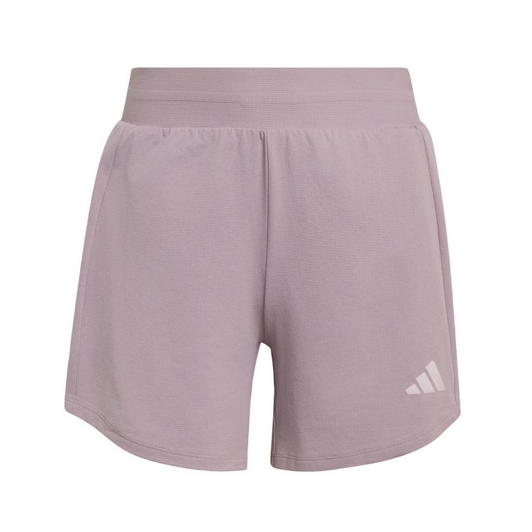 adidas adidas Pacer Essentials Knit High-Rise Shorts Funktionsshorts Damen - Preloved Fig / White - 0 | SportScheck