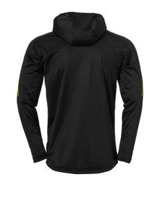 Rückansicht von Uhlsport Stream 22 Kapuzenjacke Trainingsjacke Herren SchwarzGelb