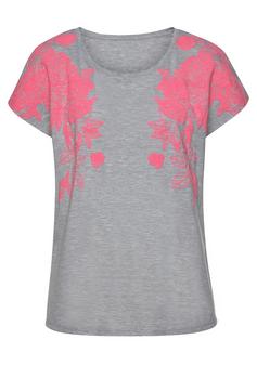 Vivance T-Shirt T-Shirt Damen grau meliert