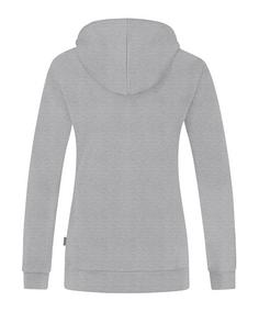 Rückansicht von JAKO Organic Kapuzenjacke Damen Trainingsjacke Damen grau