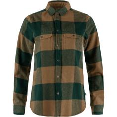 FJ&Auml;LLR&Auml;VEN Canada Shirt L/S Langarmshirt Damen Hellbraun