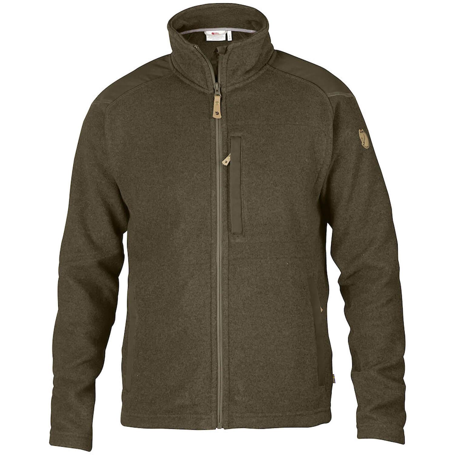 FJ&Auml;LLR&Auml;VEN Buck Fleece Funktionsjacke Herren - Dunkeloliv