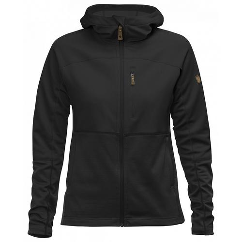 Rückansicht von FJ&Auml;LLR&Auml;VEN Abisko Trail Funktionsjacke Damen Schwarz