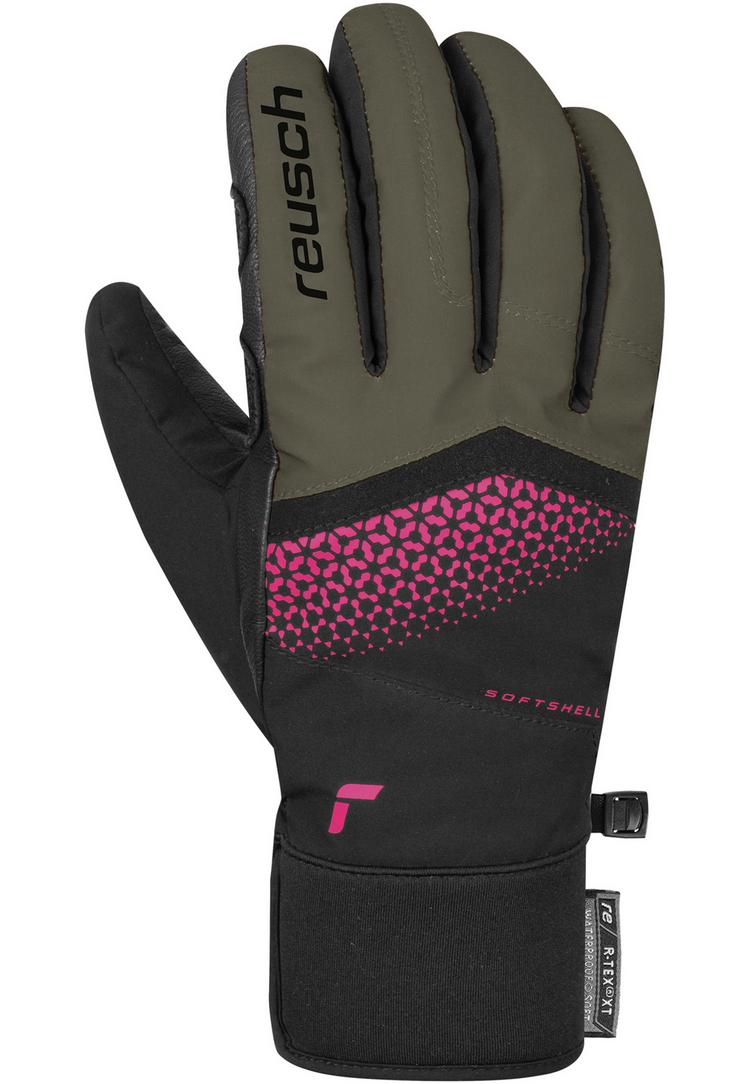 Reusch Reusch Micky R-TEX&reg; XT Handschuh Damen - 5549 burnt olive/pink glo - 0 | SportScheck