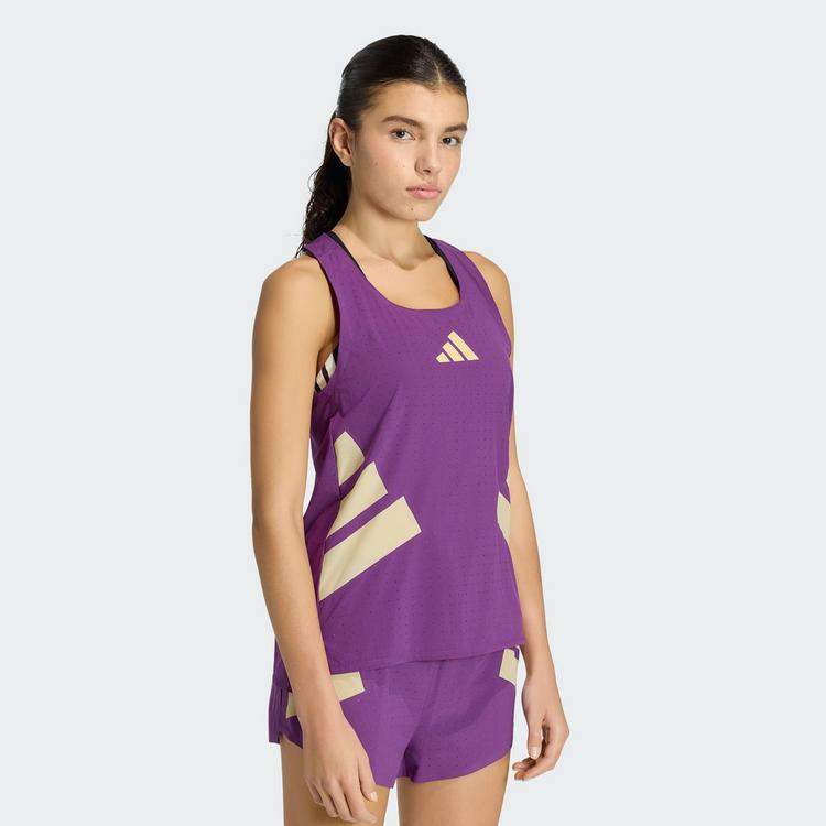 adidas adidas Adizero Road to Records Singlet Funktionstank Damen - Tribe Purple - 0 | SportScheck