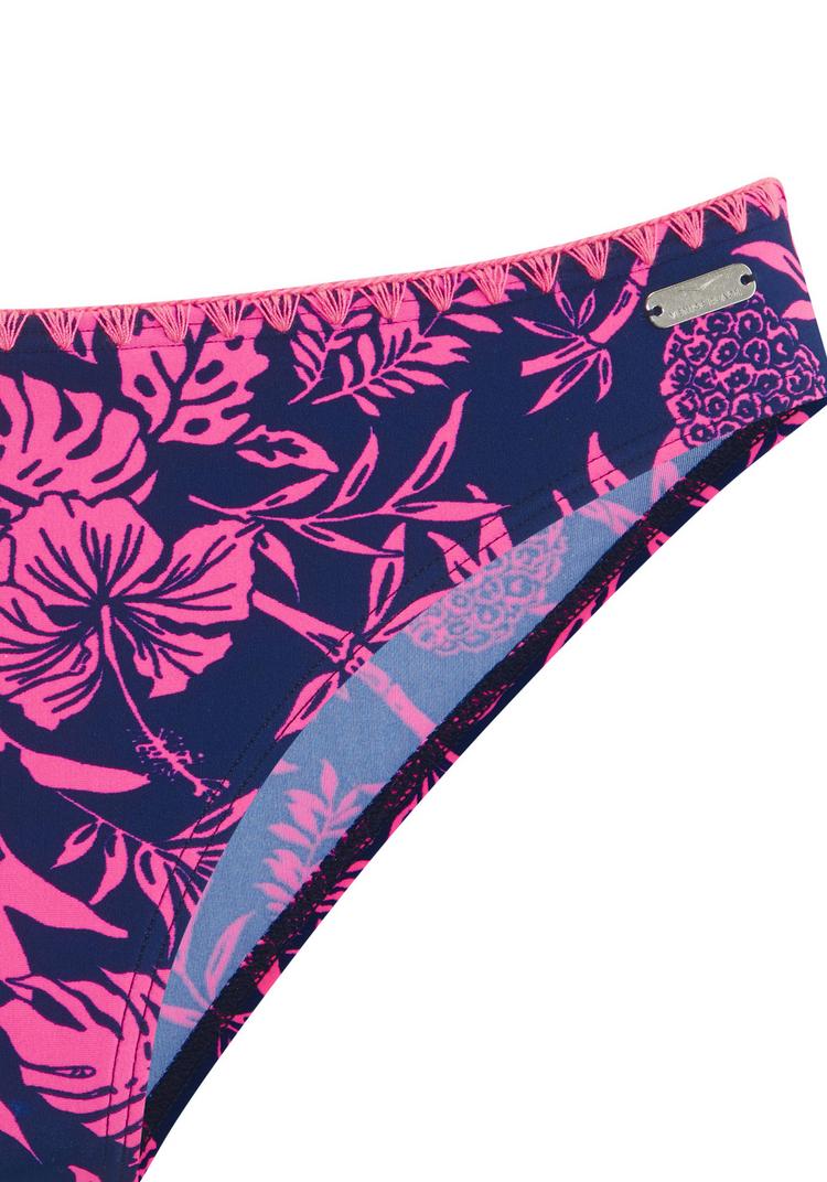 VENICE BEACH VENICE BEACH B&uuml;gel-Bandeau-Bikini Bikini Set Damen - marine-pink bedruckt - 2 | SportScheck