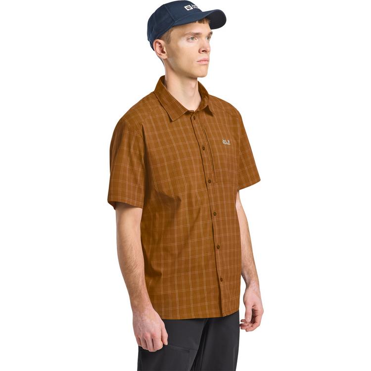 Jack Wolfskin Jack Wolfskin NORBO S/S SHIRT M Kurzarmhemd Herren - CHECK autumn leaves - 0 | SportScheck
