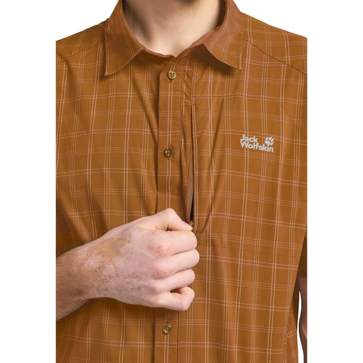 Jack Wolfskin Jack Wolfskin NORBO S/S SHIRT M Kurzarmhemd Herren - CHECK autumn leaves - 0 | SportScheck