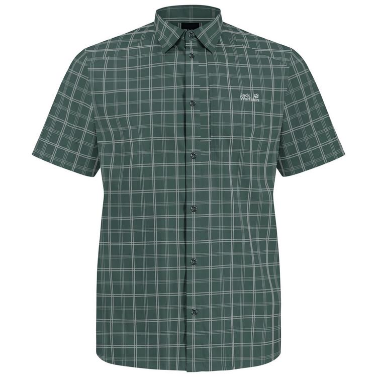 Jack Wolfskin Jack Wolfskin NORBO S/S SHIRT M Kurzarmhemd Herren - CHECK sago palm - 0 | SportScheck