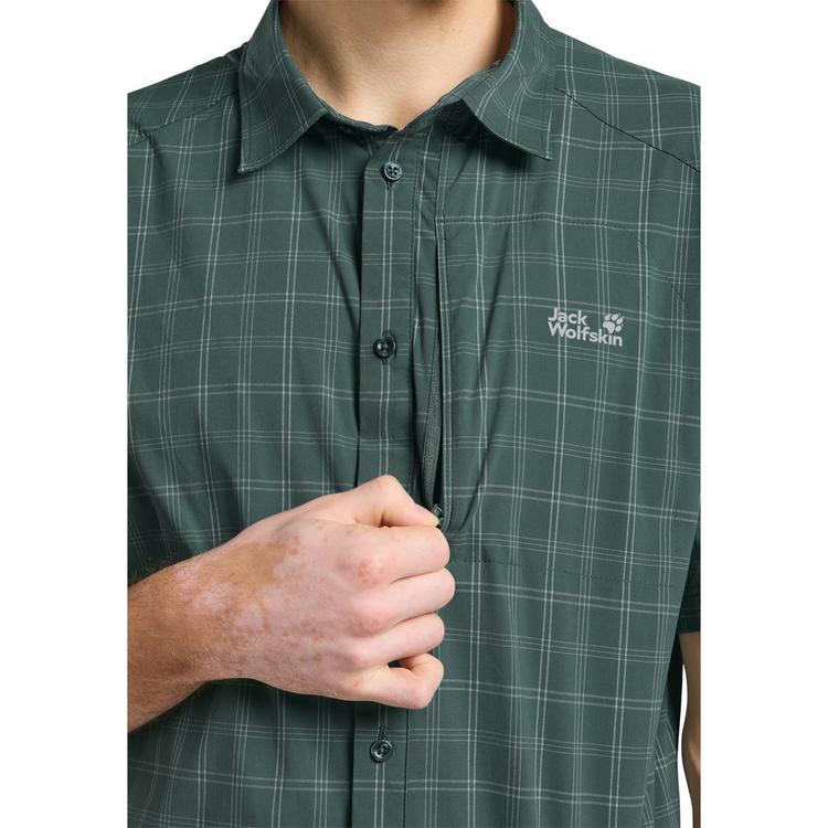 Jack Wolfskin Jack Wolfskin NORBO S/S SHIRT M Kurzarmhemd Herren - CHECK sago palm - 0 | SportScheck