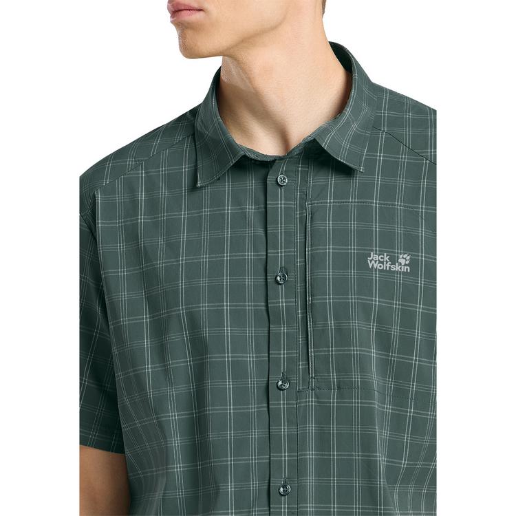 Jack Wolfskin Jack Wolfskin NORBO S/S SHIRT M Kurzarmhemd Herren - CHECK sago palm - 1 | SportScheck