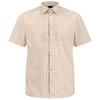 Jack Wolfskin NORBO S/S SHIRT M Kurzarmhemd Herren - CHECK oyster