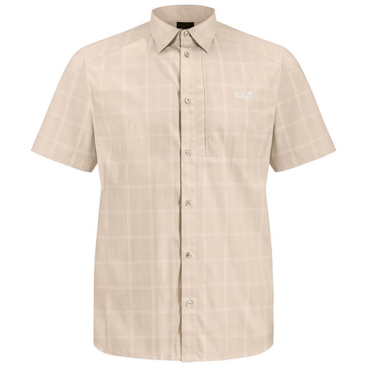 Jack Wolfskin Jack Wolfskin NORBO S/S SHIRT M Kurzarmhemd Herren - CHECK oyster - 0 | SportScheck