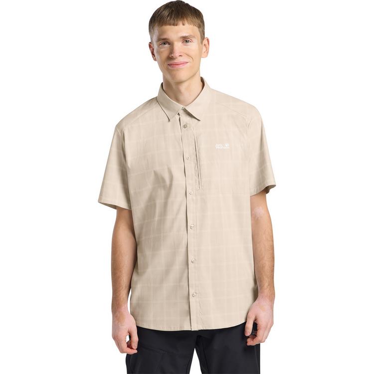 Jack Wolfskin Jack Wolfskin NORBO S/S SHIRT M Kurzarmhemd Herren - CHECK oyster - 0 | SportScheck