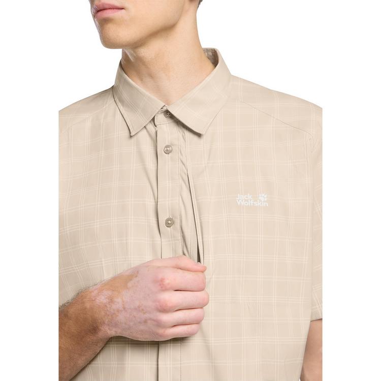 Jack Wolfskin Jack Wolfskin NORBO S/S SHIRT M Kurzarmhemd Herren - CHECK oyster - 0 | SportScheck
