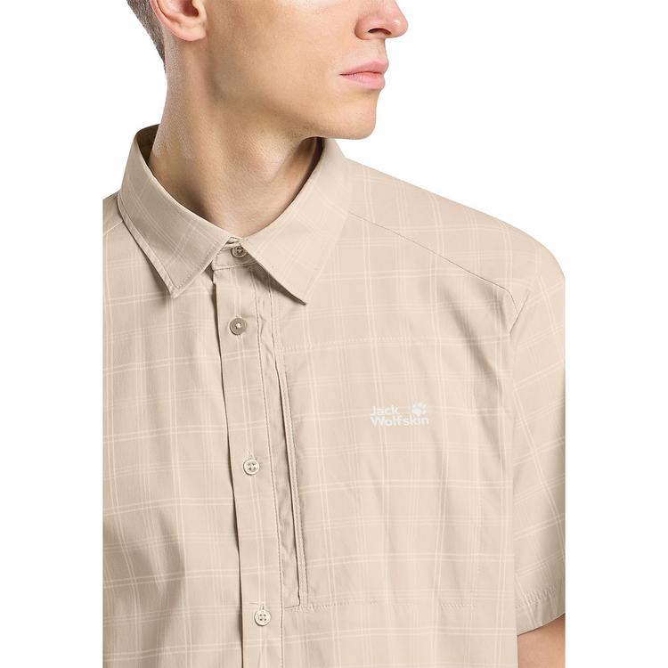 Jack Wolfskin Jack Wolfskin NORBO S/S SHIRT M Kurzarmhemd Herren - CHECK oyster - 1 | SportScheck