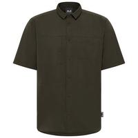 Jack Wolfskin SIERRA CANYON SS SHIRT M Funktionsshirt Herren - obsidian moss
