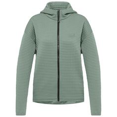 Jack Wolfskin MOGARI HOODED FZ W Fleecejacke Damen green zinnia