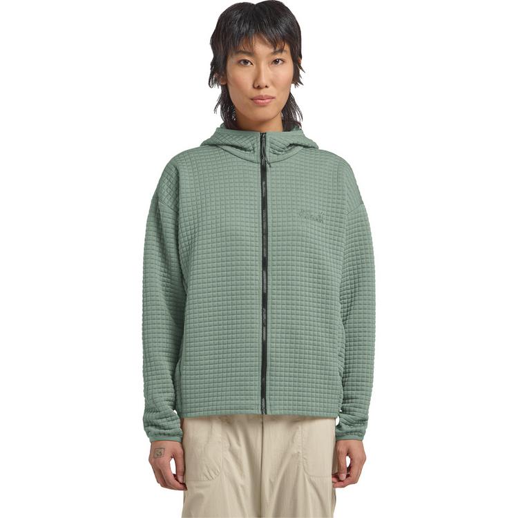 Jack Wolfskin Jack Wolfskin MOGARI HOODED FZ W Fleecejacke Damen - green zinnia - 0 | SportScheck
