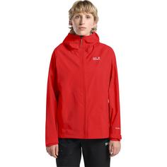 Rückansicht von Jack Wolfskin PRELIGHT 2.5L LT JKT W Funktionsjacke Damen siren red