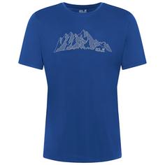 Jack Wolfskin PEAK GRAPHIC T M Funktionsshirt Herren NEW MOUNTAIN blue orchid
