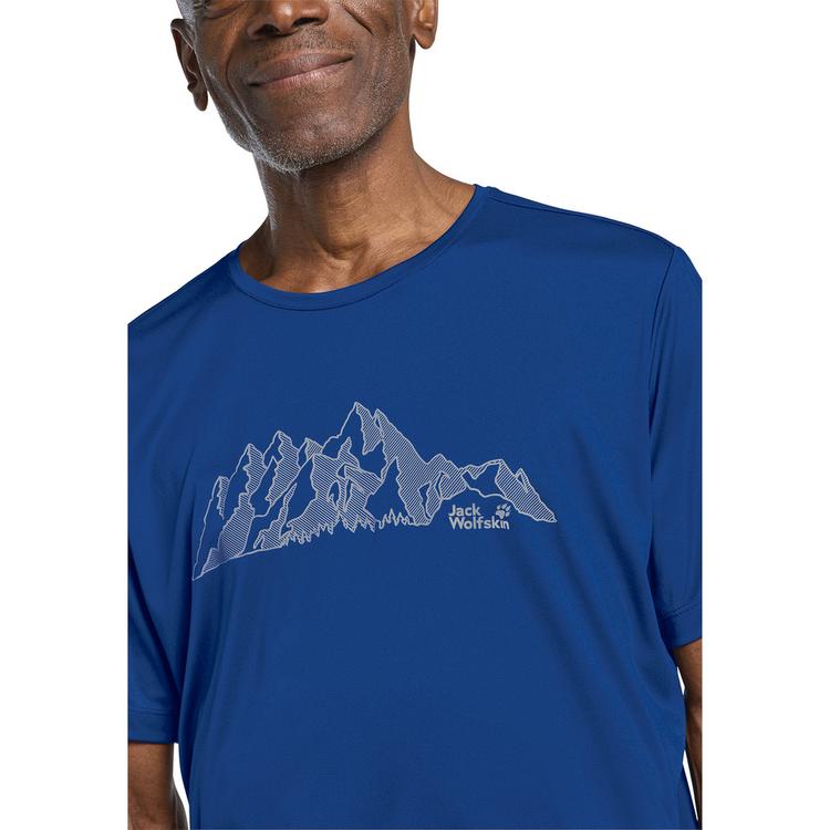 Jack Wolfskin Jack Wolfskin PEAK GRAPHIC T M Funktionsshirt Herren - NEW MOUNTAIN blue orchid - 0 | SportScheck