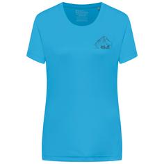 Jack Wolfskin PEAK GRAPHIC T W Funktionsshirt Damen NEW MOUNTAIN empire blue