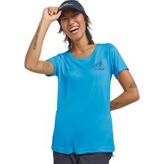 Rückansicht von Jack Wolfskin PEAK GRAPHIC T W Funktionsshirt Damen NEW MOUNTAIN empire blue