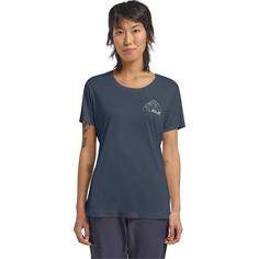 Rückansicht von Jack Wolfskin PEAK GRAPHIC T W Funktionsshirt Damen NEW MOUNTAIN midnight sky