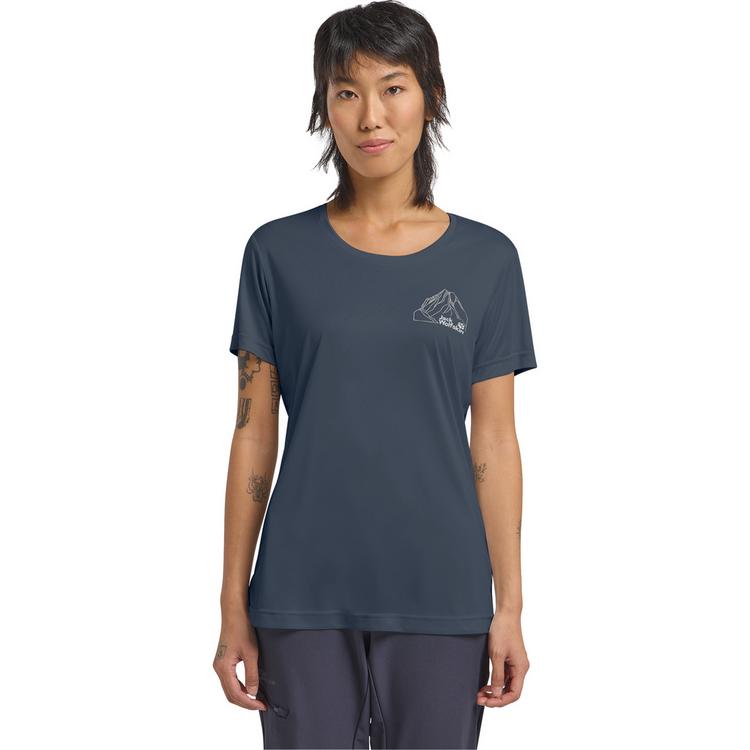 Jack Wolfskin Jack Wolfskin PEAK GRAPHIC T W Funktionsshirt Damen - NEW MOUNTAIN midnight sky - 0 | SportScheck