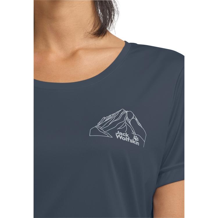 Jack Wolfskin Jack Wolfskin PEAK GRAPHIC T W Funktionsshirt Damen - NEW MOUNTAIN midnight sky - 0 | SportScheck
