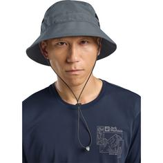 Rückansicht von Jack Wolfskin VENT BUCKET HAT Hut grey odessa