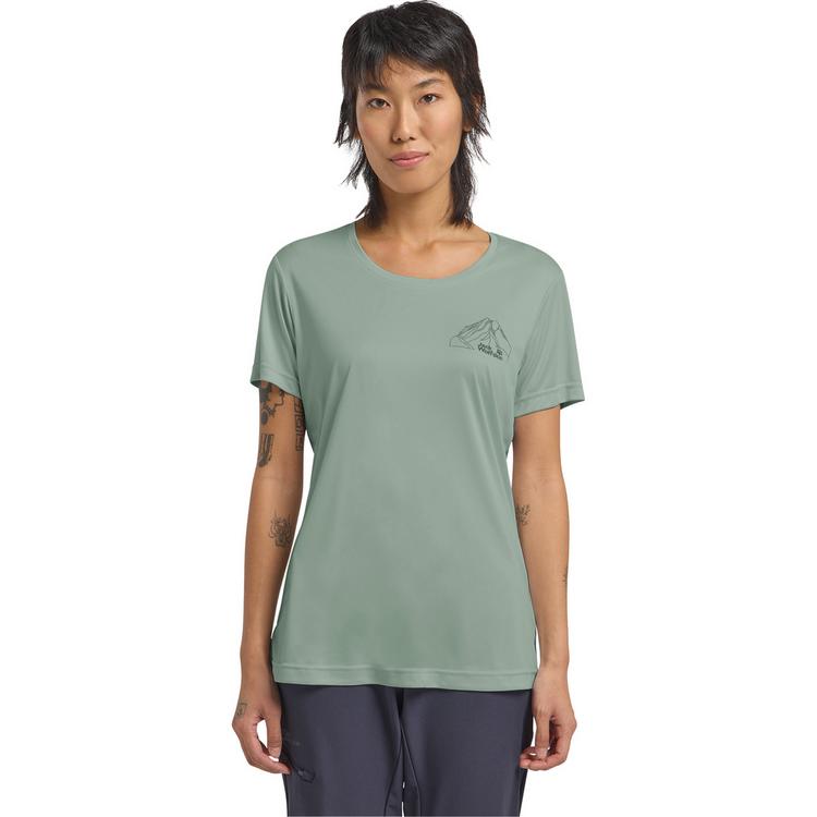 Jack Wolfskin Jack Wolfskin PEAK GRAPHIC T W Funktionsshirt Damen - NEW MOUNTAIN green zinnia - 0 | SportScheck