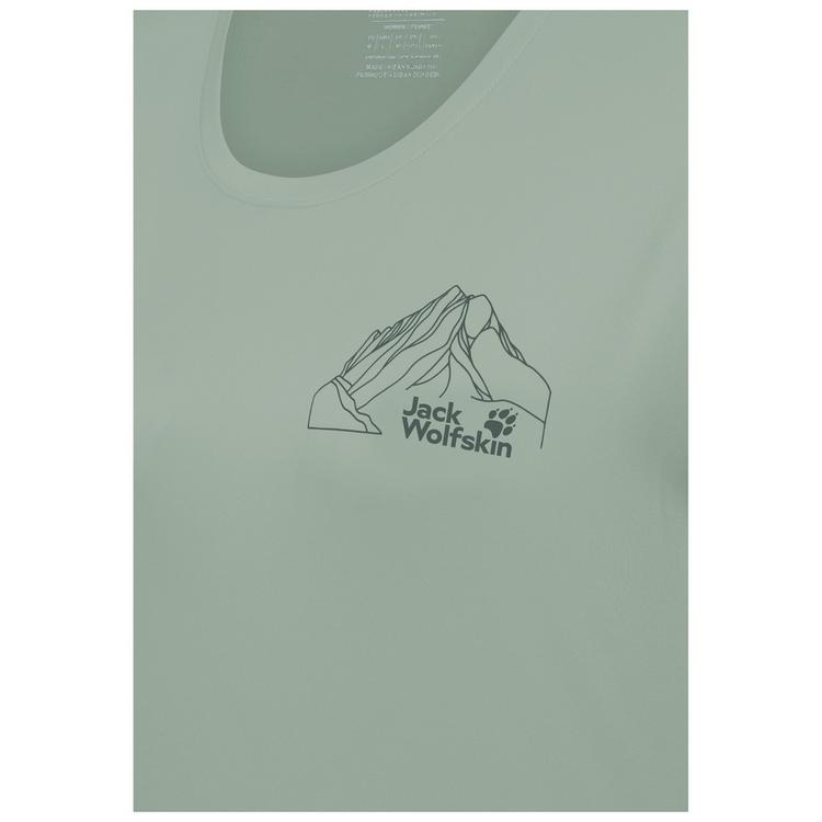 Jack Wolfskin Jack Wolfskin PEAK GRAPHIC T W Funktionsshirt Damen - NEW MOUNTAIN green zinnia - 2 | SportScheck