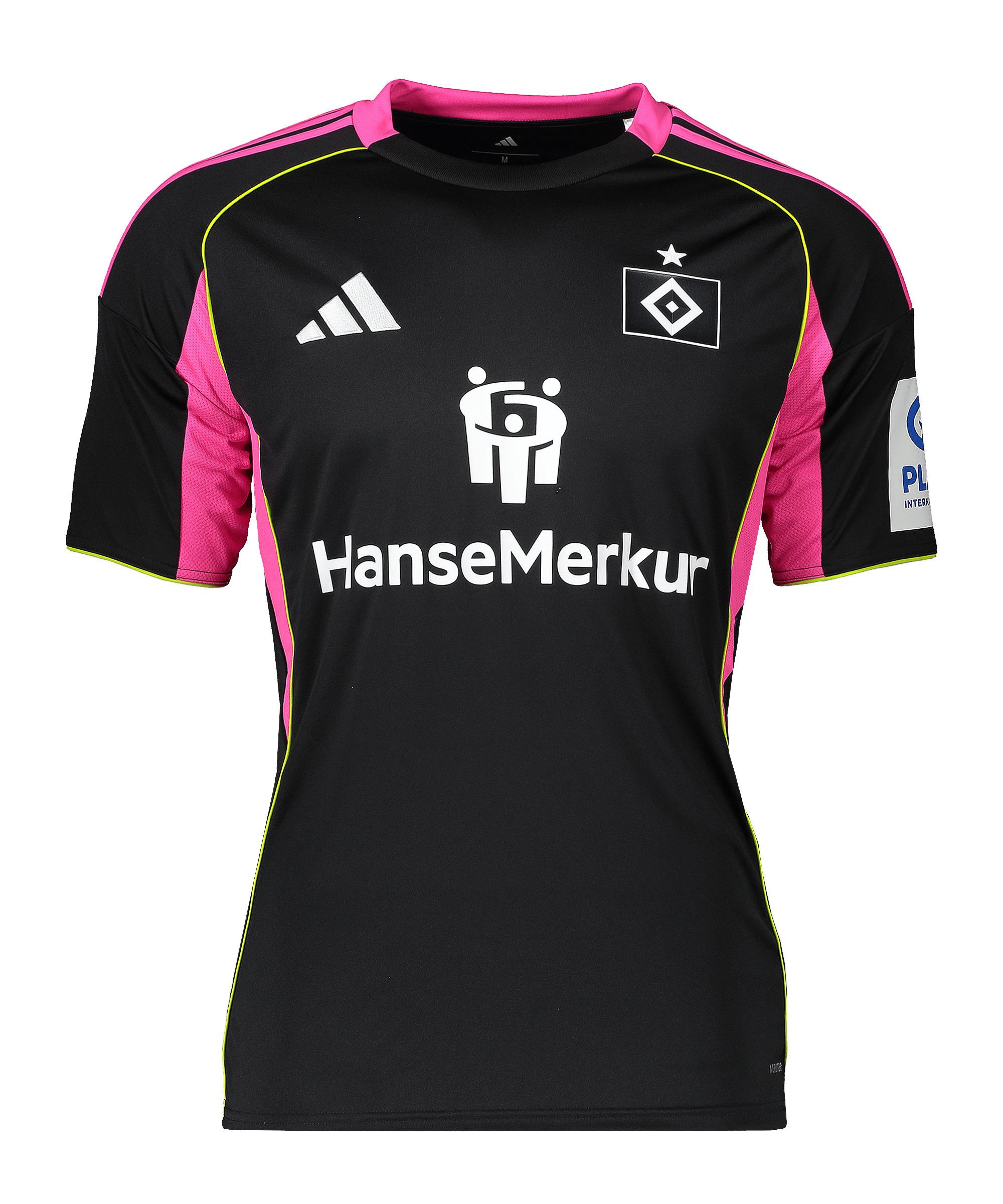 adidas Hamburger SV Trikot Heim 2025/2026 Wei&szlig; Trikot - schwarz