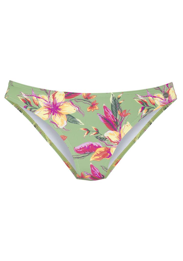 Lascana Lascana Bikini-Hose Bikini Hose Damen - salbei-pink bedruckt - 0 | SportScheck