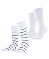 ESPRIT Modern Stripe SO  2-Pack Socken Herren - white (2000)