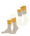 Burlington Magic Mismatch SO 2-Pack Socken Herren - zement (4077)