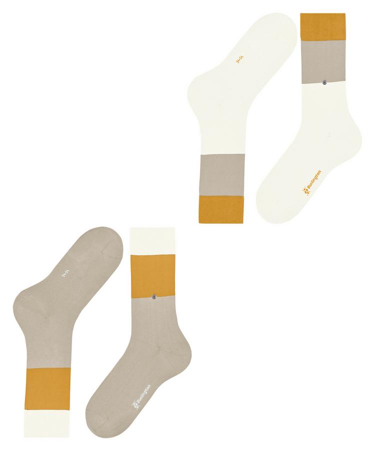 Burlington Burlington Magic Mismatch SO 2-Pack Socken Herren - zement (4077) - 2 | SportScheck