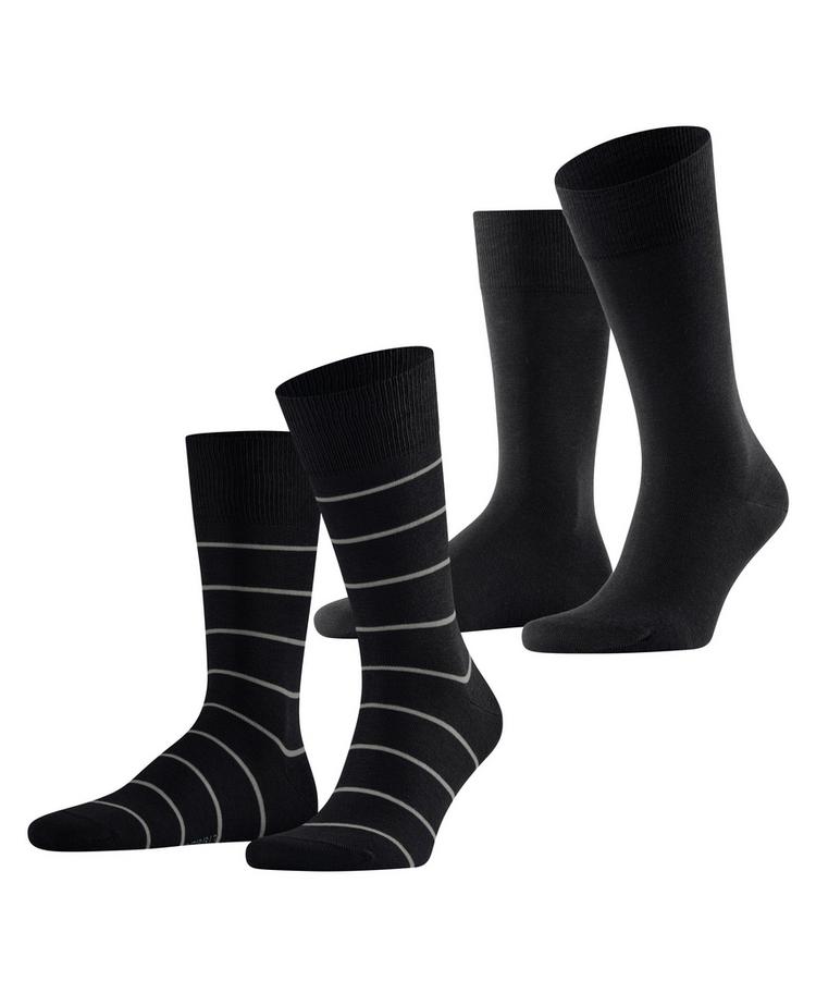 ESPRIT ESPRIT Modern Stripe SO  2-Pack Socken Herren - black (3000) - 0 | SportScheck