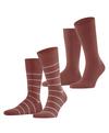 ESPRIT Modern Stripe SO  2-Pack Socken Herren - tabasco (5266)