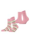 ESPRIT Crochet Stripe  2-Pack Socken Damen - sortiment (0020)