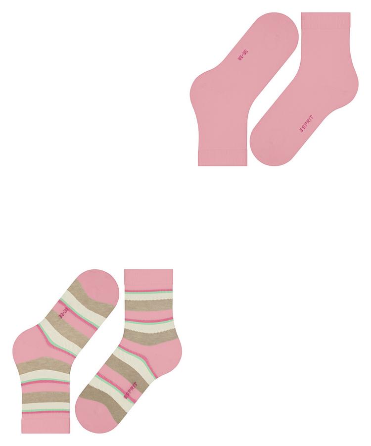 ESPRIT ESPRIT Crochet Stripe  2-Pack Socken Damen - sortiment (0020) - 2 | SportScheck