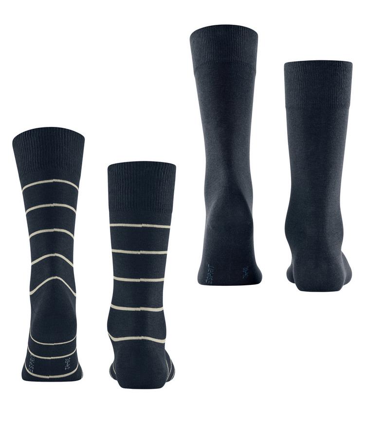 ESPRIT ESPRIT Modern Stripe SO  2-Pack Socken Herren - marine (6120) - 0 | SportScheck