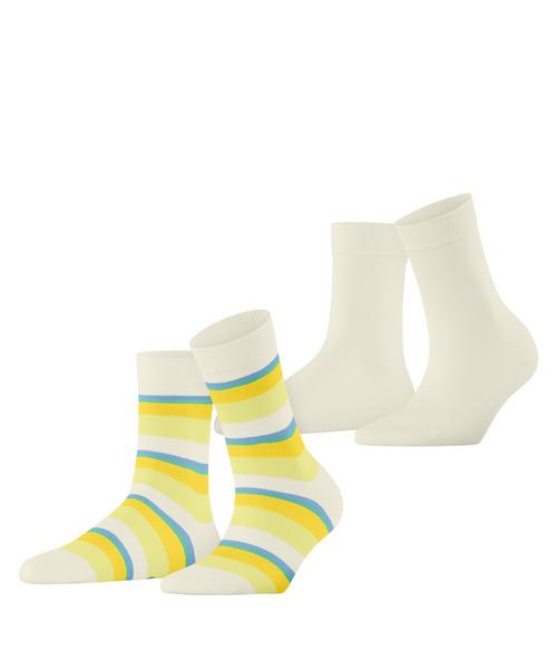 ESPRIT Crochet Stripe  2-Pack Socken Damen