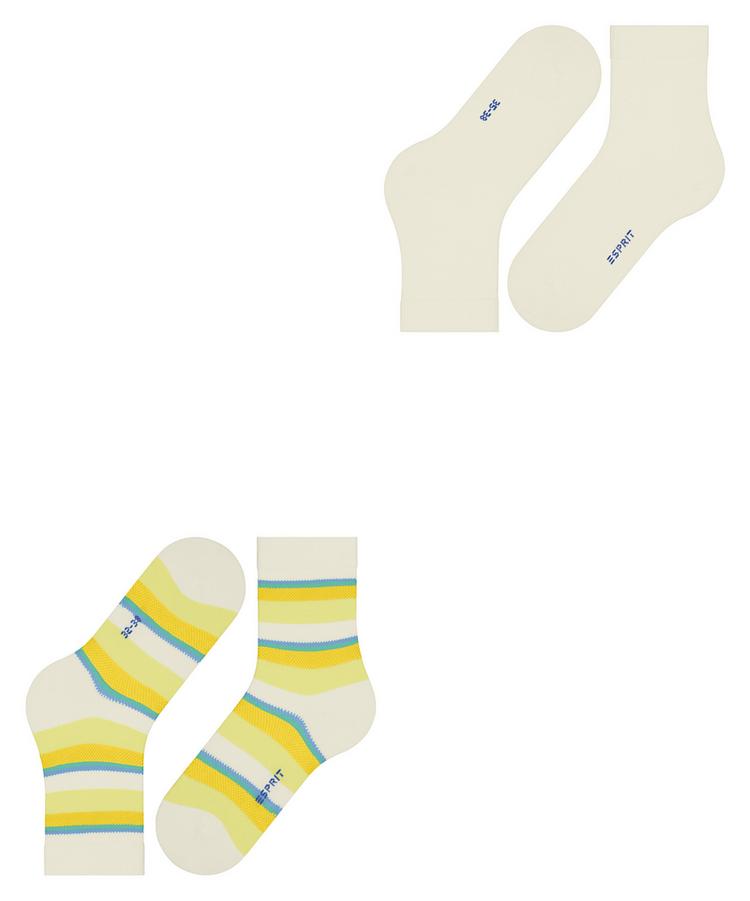 ESPRIT ESPRIT Crochet Stripe  2-Pack Socken Damen - sortiment (0030) - 2 | SportScheck