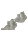ESPRIT Lacy Flowers SSO  2-Pack Socken Damen - storm grey (3820)