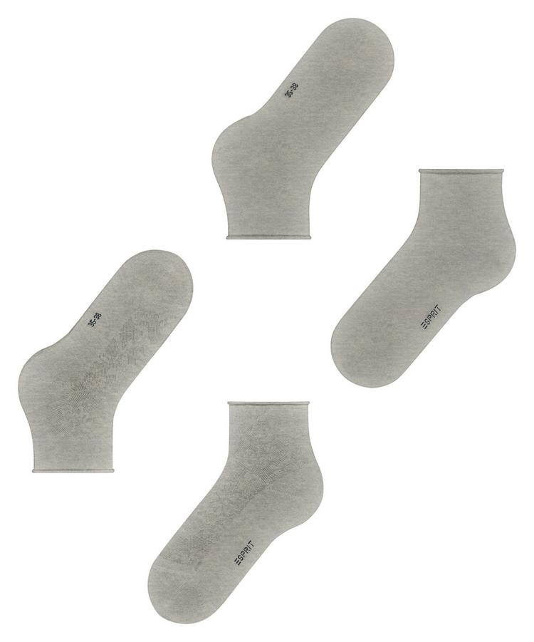 ESPRIT ESPRIT Lacy Flowers SSO  2-Pack Socken Damen - storm grey (3820) - 2 | SportScheck