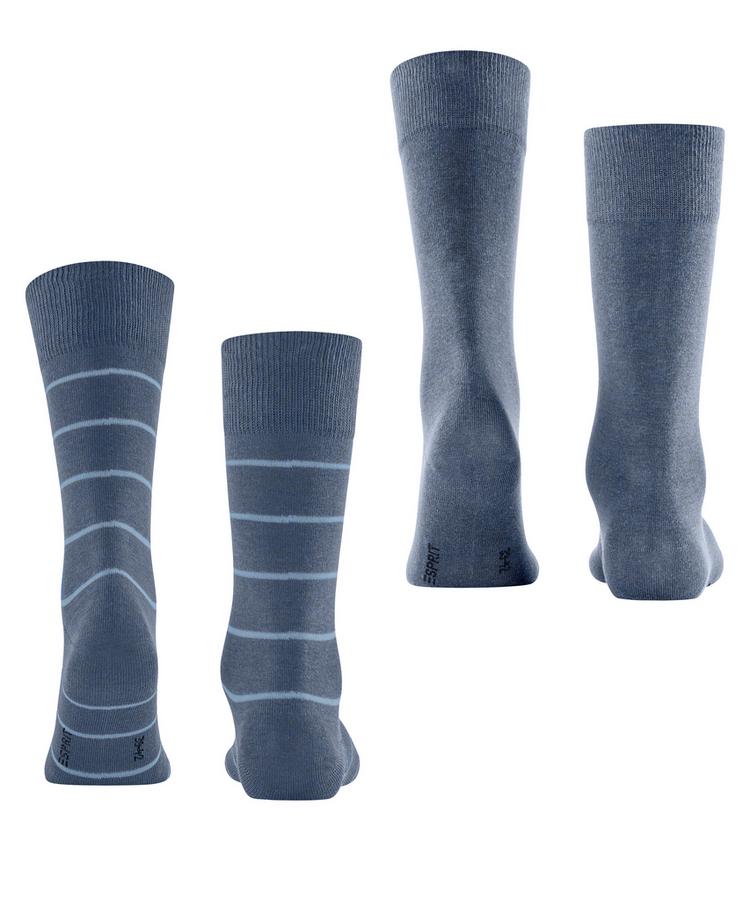 ESPRIT ESPRIT Modern Stripe SO  2-Pack Socken Herren - light denim (6660) - 0 | SportScheck