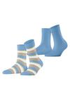 ESPRIT Crochet Stripe  2-Pack Socken Damen - sortiment (0040)